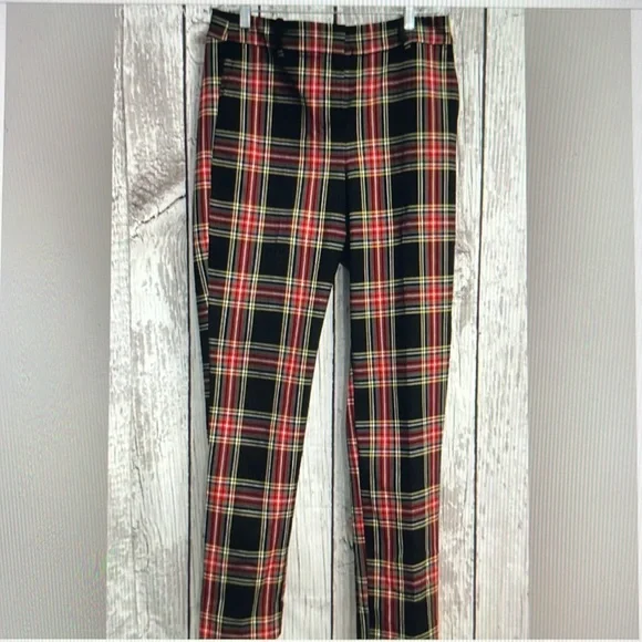 strapless open back dress Plaid Printed Dress Pants for Men's Flat Front Stretch Slim Fit Checked  Trousers main image 1